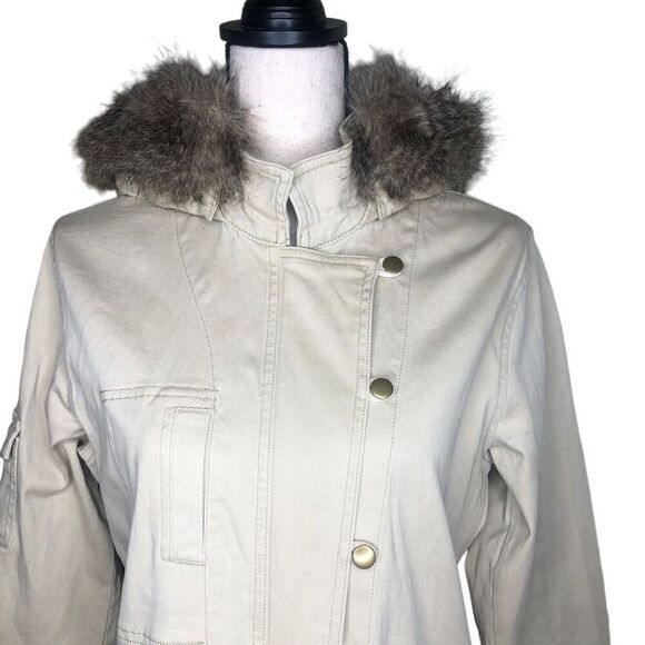 CAbi Beigecore, Preppy, Normcore Nanook Hooded Khaki Jacket Size S - Picture 3 of 16